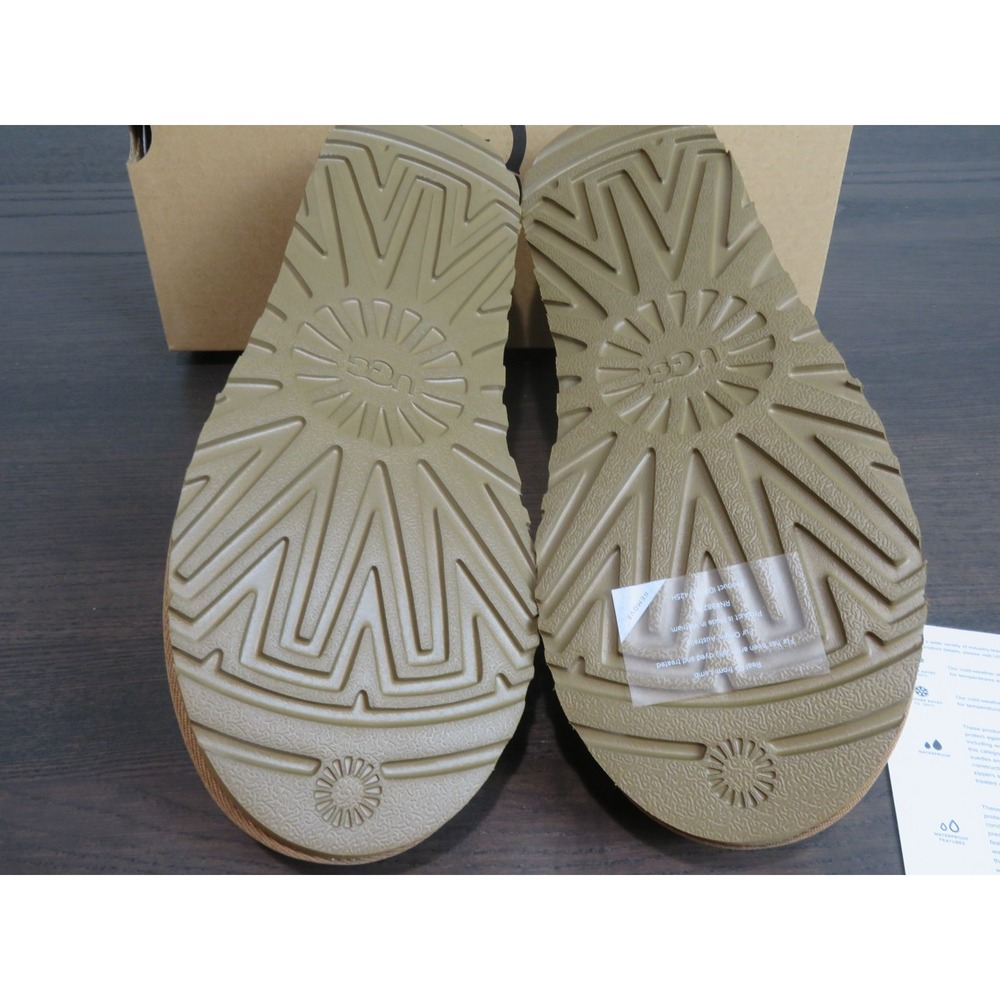 UGG Tasman II Slippers Womens 10 Chestnut Brown Shoes Slip On Comfort Fur Lined - Picture 7 of 12
